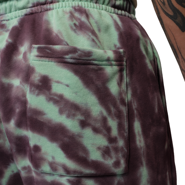 Jordan Brooklyn Festival TD Fleece Shorts - Men's - Burgundy Ash/Pale Ivory/Green Glow - Image 4