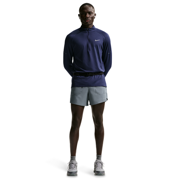 Nike Dri-FIT Stride 2in1 5" Shorts - Men's - Smoke Grey/Reflective Silver - Image 3