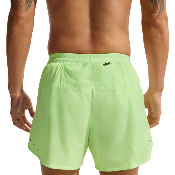Nike Dri-FIT Stride 5in Brief-Lined Shorts - Men's - Lime Blast/Reflective Silver - Image 2