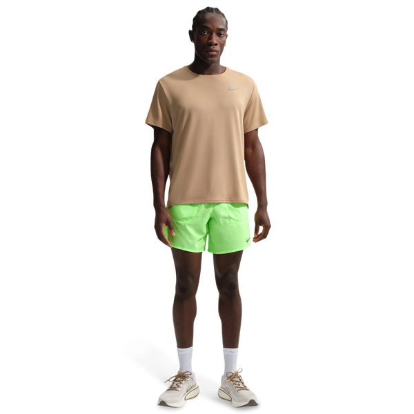 Nike Dri-FIT Stride 7in Brief-Lined Shorts - Men's - Lime Blast/Reflective Silver - Image 3