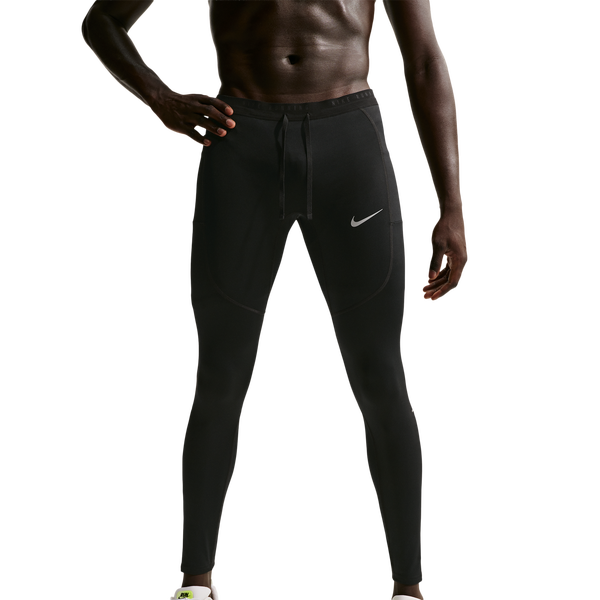 Nike Dri-FIT Stride Tights - Men's - Black/Reflective Silver