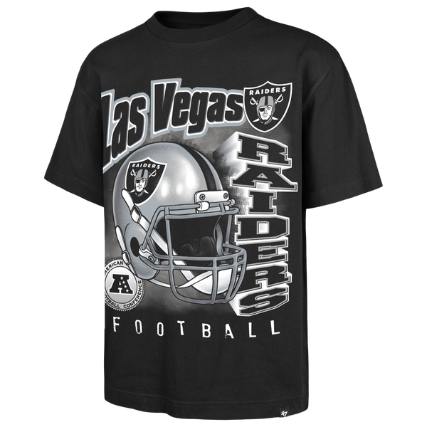 47 Brand NFL Raiders Chrome Burst T-Shirt - Men's - Black