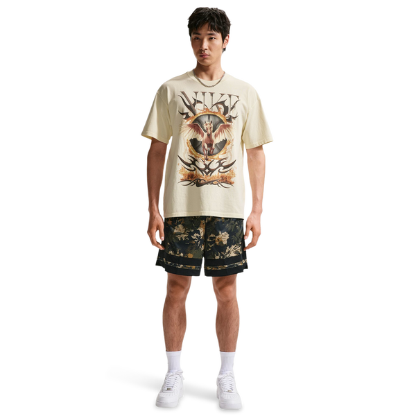 Nike Dri-FIT Game Classic AOP 8" Shorts - Men's - Parachute Beige/Black - Image 3