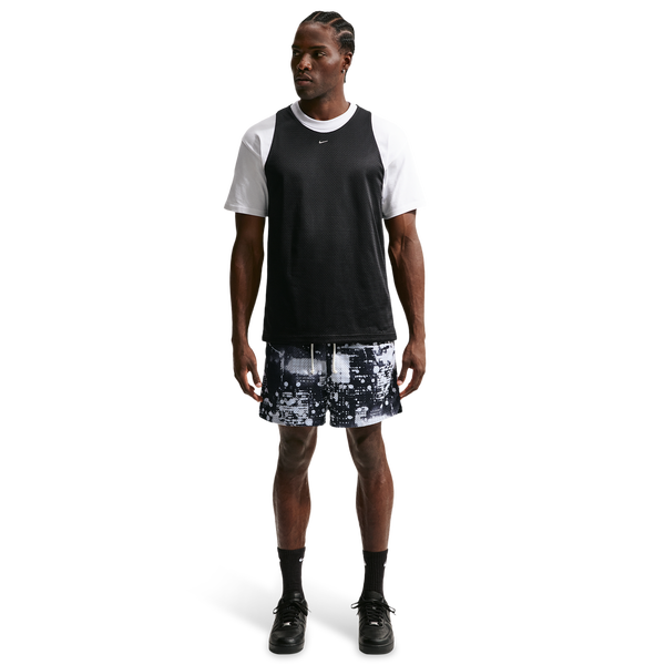 Nike Drifit Standard Issue Practice Mesh Jersey - Men's - Pale Ivory/Black - Image 3