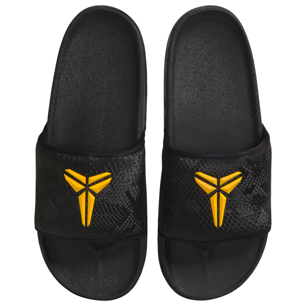 Nike Kobe Off Court Slides - Men's - University Gold/Black - Image 3