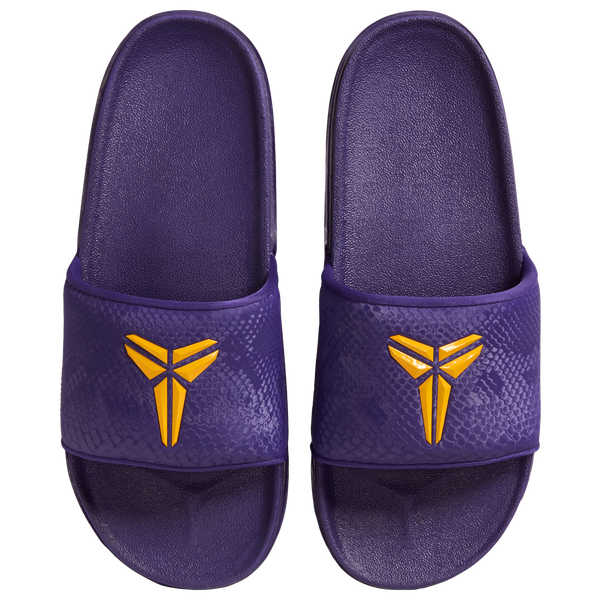 Nike Kobe Off Court Slides - Men's - Court Purple/University Gold - Image 3