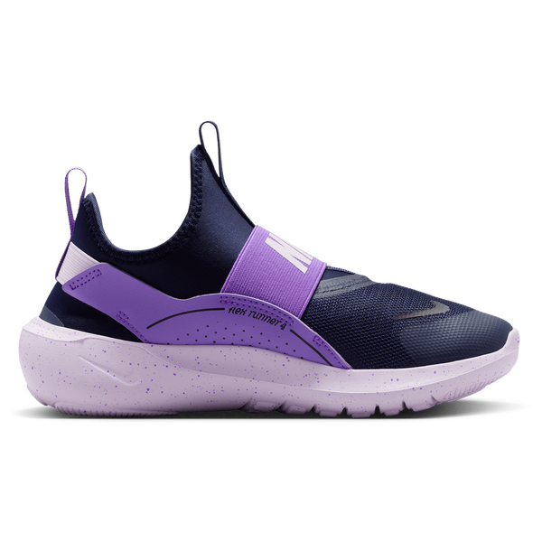 Nike Flex Runner 4 - Boys' Grade School - Black/Blackened Blue/Bright Violet