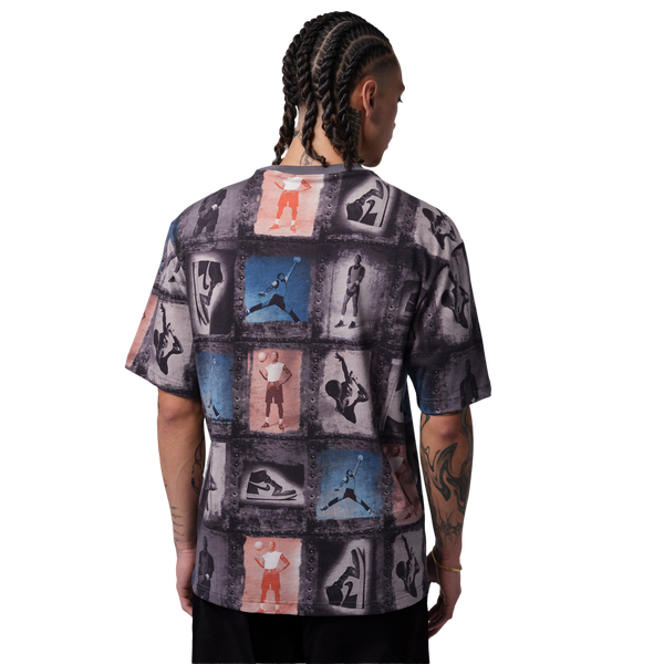 Jordan Flight Club Short Sleeve Crew - Men's - Black/Multi - Image 2