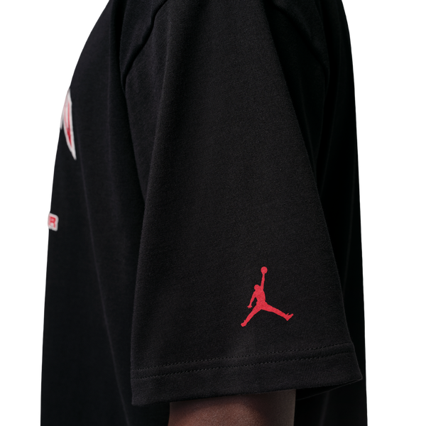 Jordan Flight Essential Boxy Graphic Short Sleeve Crew - Men's - Black/University Red - Image 4