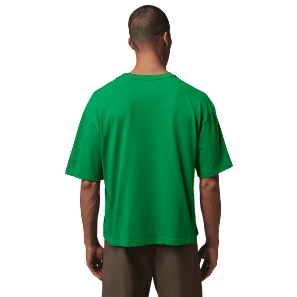 Jordan Flight Essential Boxy Graphic Short Sleeve Crew - Men's - Lucky Green/University Red - Image 2