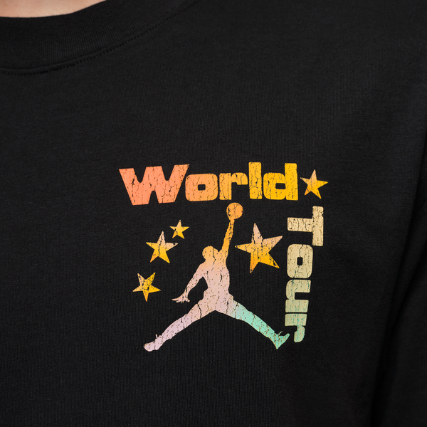 Jordan Brooklyn Festival SS Crew - Men's - Black - Image 3