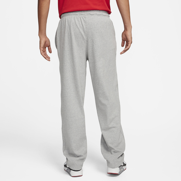 Nike Club Knit Open Hem Pants - Men's - White/Dark Grey Heather - Image 2
