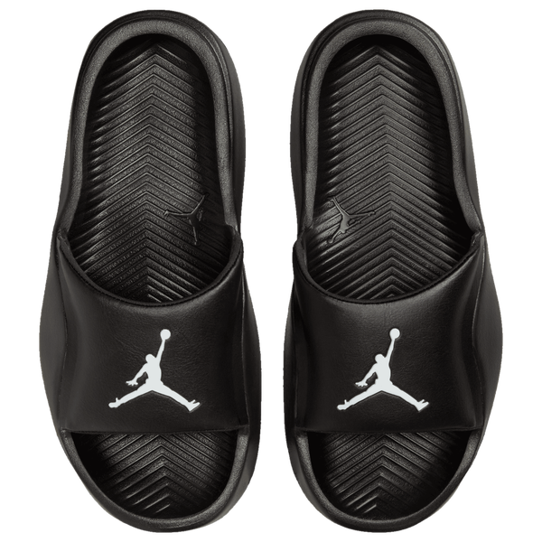 Jordan Franchise Slides - Boys' Grade School - White/Black - Image 3