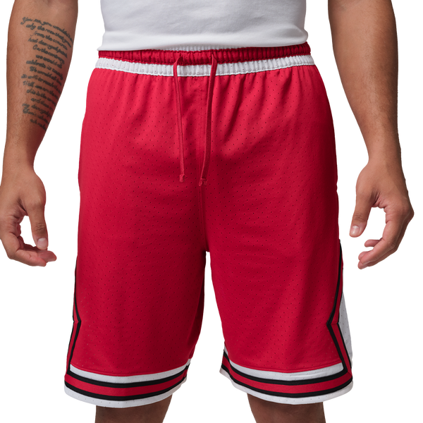 Jordan Dri-FIT SPT 9" Diamond Shorts - Men's - White/Gym Red