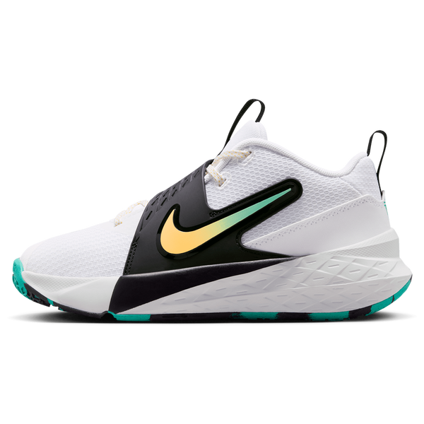 Nike Hustle D 12 - Boys' Grade School - White/Black/Topaz Gold - Image 2