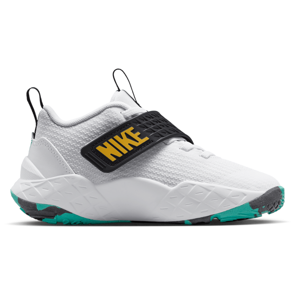 Nike Hustle D 12 - Boys' Preschool - White/Topaz Gold/Black