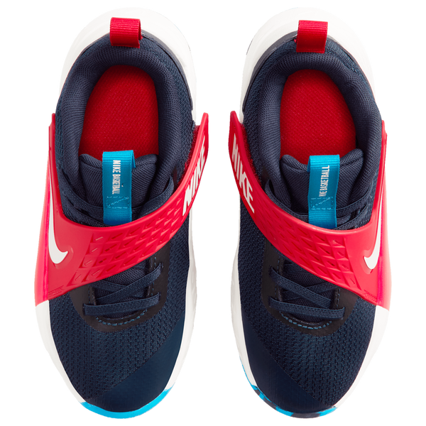 Nike Hustle D 12 - Boys' Preschool - Sail/University Red/Team Navy - Image 4
