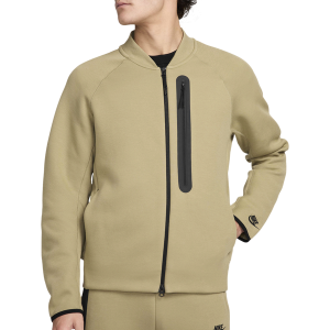 Nike Tech Fleece Bomber Jacket - Men's - Black/Neutral Olive