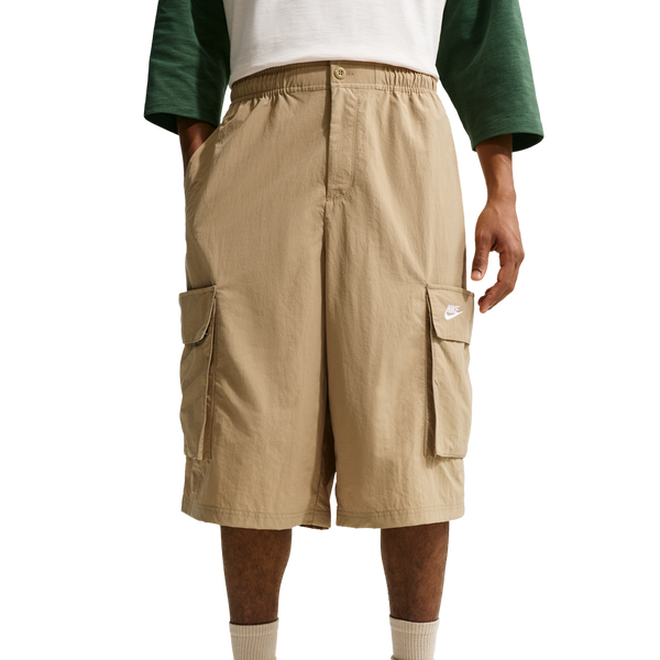Nike Club Oversized Cargo Shorts - Men's - White/Beige