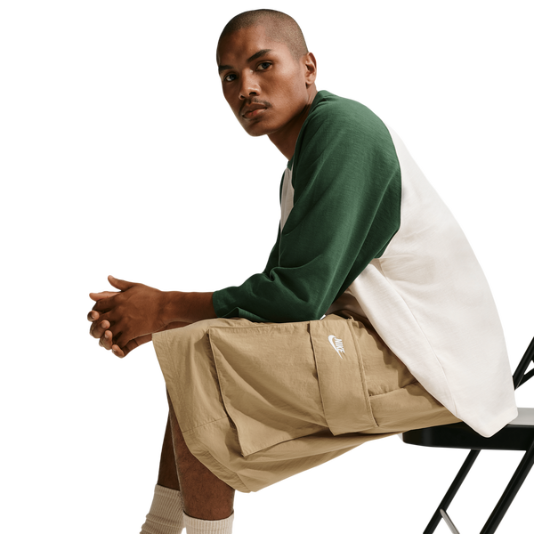 Nike Club Oversized Cargo Shorts - Men's - White/Beige - Image 5