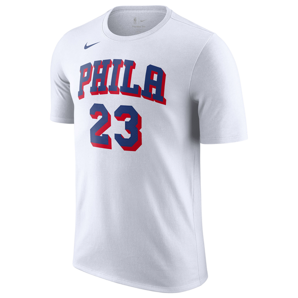 Nike 76ers Lebron James Assctn N&N T-Shirt - Men's - White - Image 2