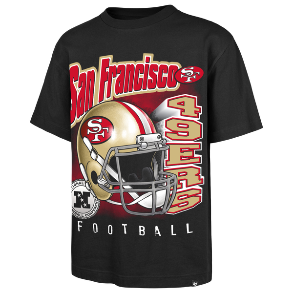 47 Brand NFL 49ers Chrome Burst T-Shirt - Men's - Black