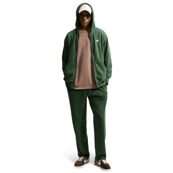 Nike Open Hem Club Pants - Men's - Fir/White/Fir - Image 3