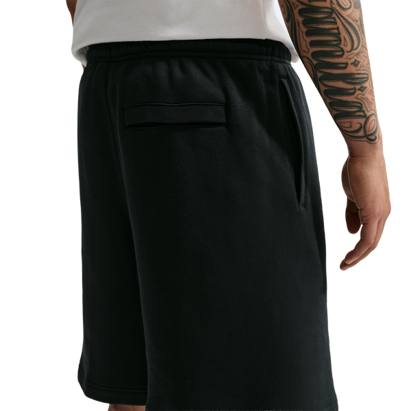 Nike Solo Swoosh Fleece Shorts - Men's - Black/Black/Football Blue - Image 2