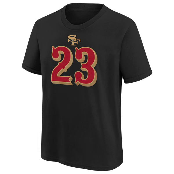 Nike 49ers NFL Rival Short Sleeve T-Shirt - Boys' Grade School - Black - Image 2
