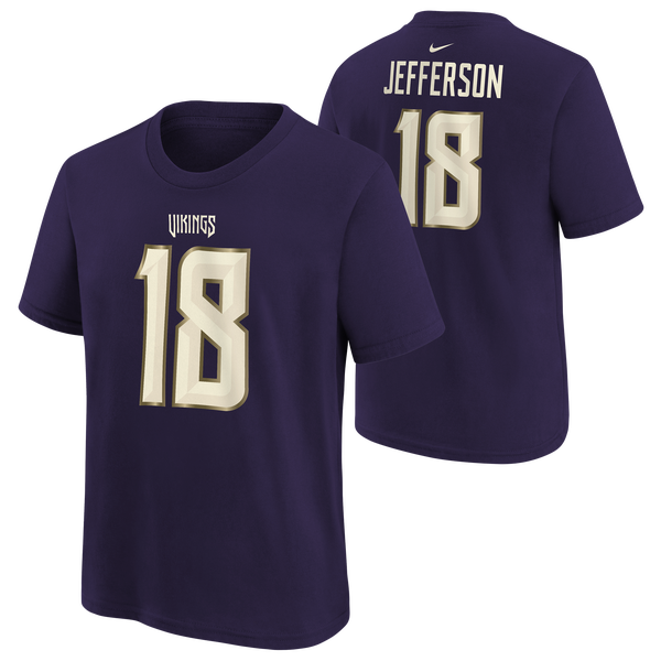 Nike Vikings NFL Rival Short Sleeve T-Shirt - Boys' Grade School - Purple