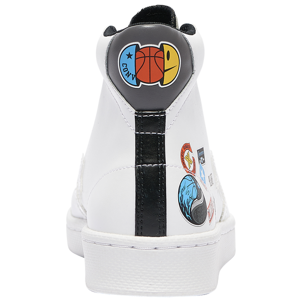 Converse Jump Ball Pro Leather High - Boys' Grade School - Multicolor/White - Image 3