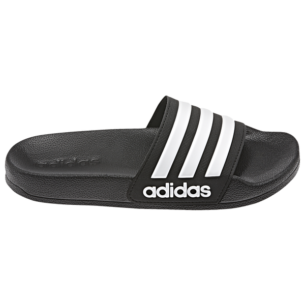 adidas Adilette Shower Slides - Boys' Preschool - Core Black/White/Core Black