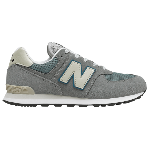 New Balance 574 Classic - Boys' Grade School - Grey/Sky Blue