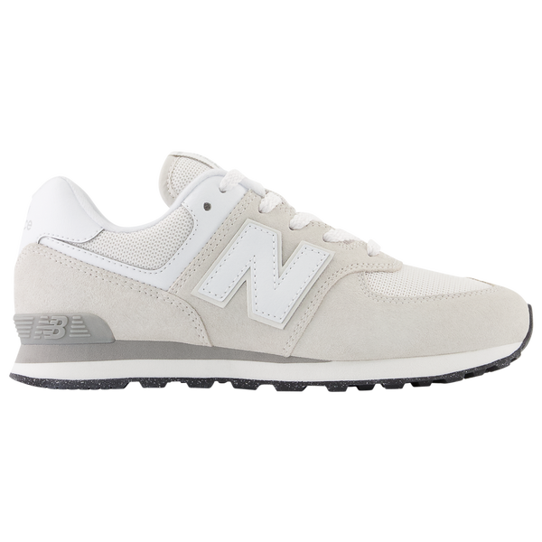 New Balance 574 - Boys' Grade School - Grey/White - Image 2