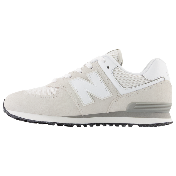 New Balance 574 - Boys' Grade School - Grey/White - Image 3