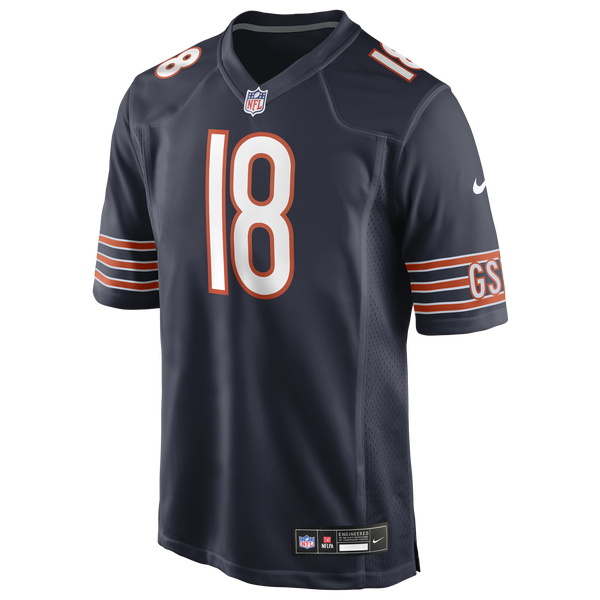 Nike Caleb Williams Bears Game Jersey - Men's - Marine - Image 2
