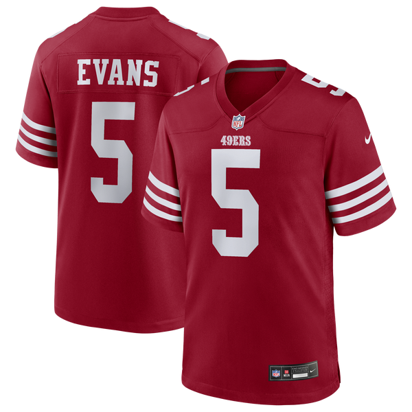Nike 49ers Mike Evans Game Jersey - Men's - Red