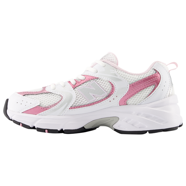 New Balance 530 - Girls' Grade School - White/Pink/Silver - Image 3