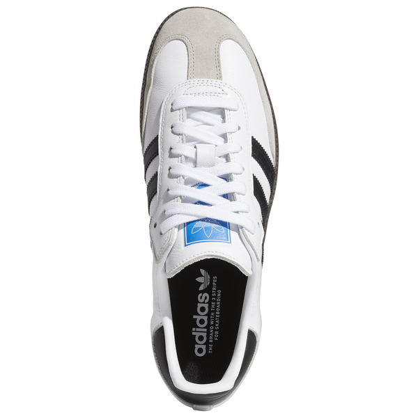 adidas Originals Samba ADV - Men's - White/Black/Gum - Image 5