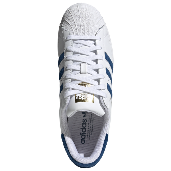 adidas Originals Superstar Chenille - Men's - White/Blue - Image 4