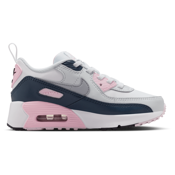 Nike Air Max 90 EasyOn - Boys' Preschool - White/Wolf Grey/Pink Foam