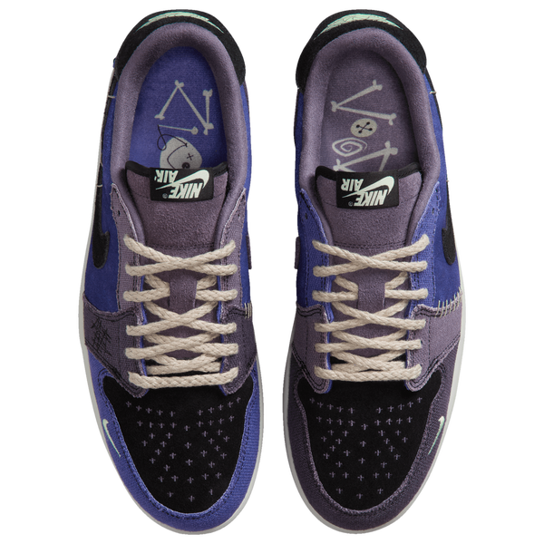 Jordan AJ 1 Retro Low OG V - Men's - Regency Purple/Vapor Green/Black - Image 4