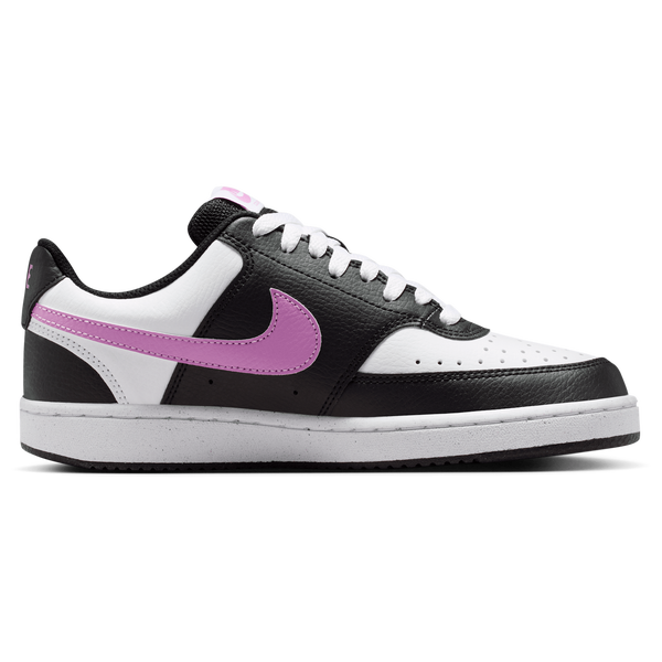 Nike Court Vision Low - Women's - Black/Lt Magenta/White