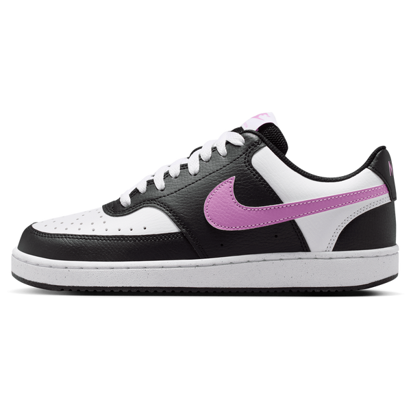 Nike Court Vision Low - Women's - Black/Lt Magenta/White - Image 2