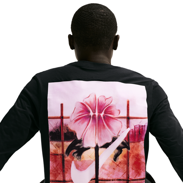 Nike Stained Long Sleeve OC Tee - Men's - Black - Image 2