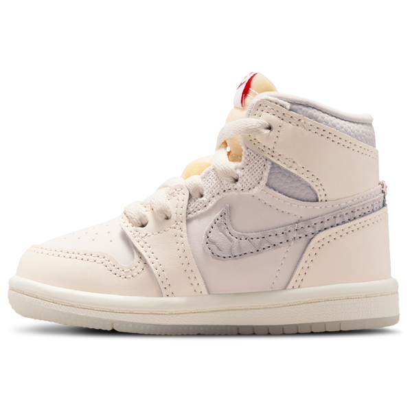 Jordan Retro 1 High - Boys' Toddler - Pale Ivory/University Red/Pale Ivory - Image 2