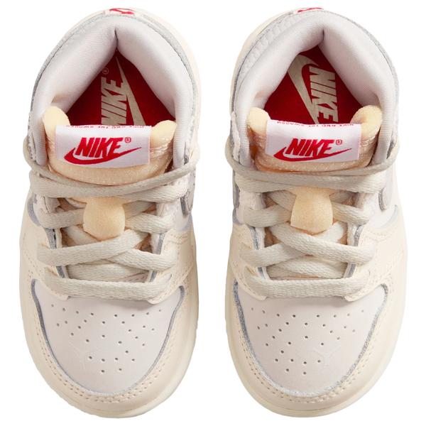 Jordan Retro 1 High - Boys' Toddler - Pale Ivory/University Red/Pale Ivory - Image 4