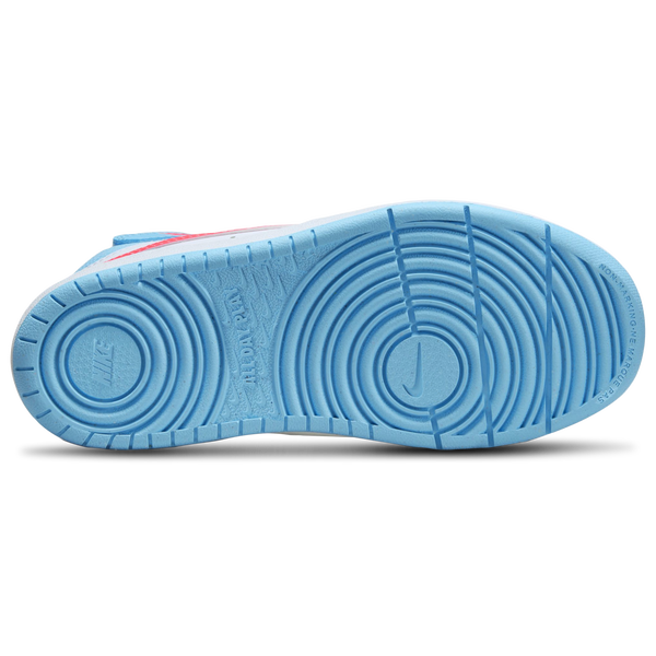 Nike Court Borough Mid 2 - Boys' Preschool - Aquarius Blue/White/Orange - Image 5