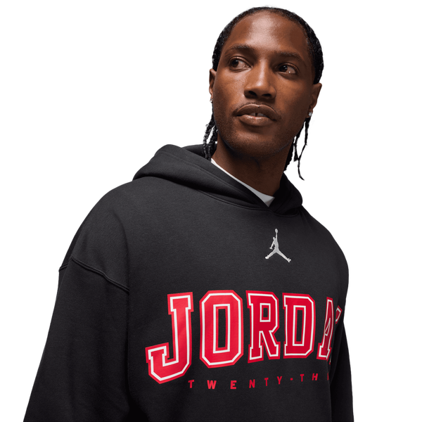 Jordan Skate Oversize Stretch Pullover Hoodie - Men's - White/Black - Image 3