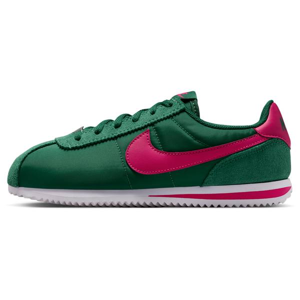 Nike Cortez TXT - Boys' Grade School - Gorge Green/Wild Cherry/White - Image 2